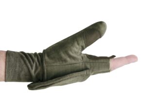 Windproof flap gloves lovecké rukavice s klopou b. Dub