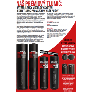 Tlumič A-TEC, model OPTIMA 60, modulový, pro ráže do .30″ (7,62mm), na závit M18x1mm                                                NA ZBROJNÍ PRŮKAZ
